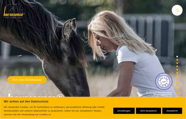 Vorschau von www.horsesense-training.de, Horsesense - Training und Coaching