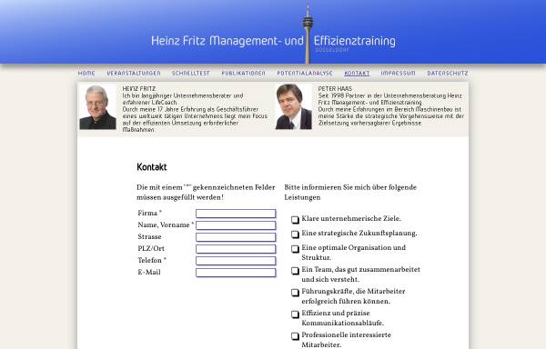Vorschau von www.hf-management.info, Heinz Fritz