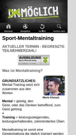 Vorschau der mobilen Webseite www.sport-mentaltraining.at, Sport-Mentaltraining