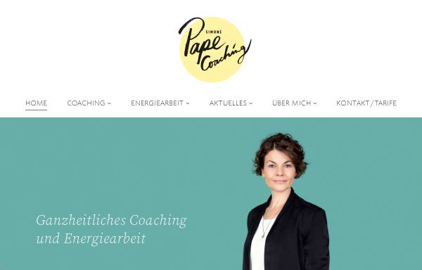 Vorschau von www.simonepape.ch, Dr. Simone Pape Coaching