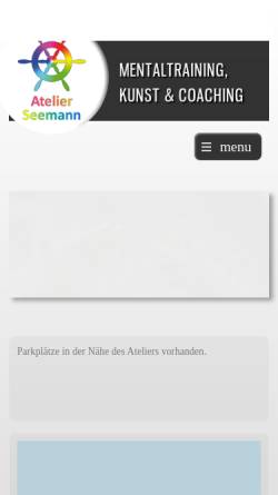 Vorschau der mobilen Webseite www.atelierseemann.de, Atelier Seemann