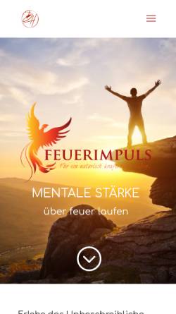 Vorschau der mobilen Webseite feuerimpuls.ch, Feuerimpuls - Daniel Hilfiker