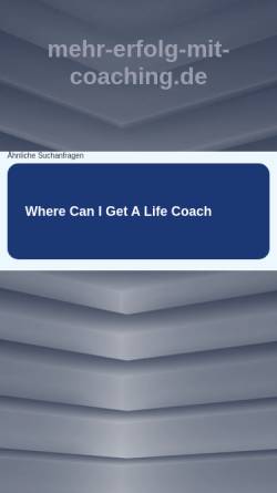 Vorschau der mobilen Webseite mehr-erfolg-mit-coaching.de, Mehr Erfolg mit Coaching