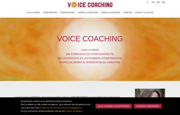Vorschau von www.voicecoaching.be, VoiceCoaching
