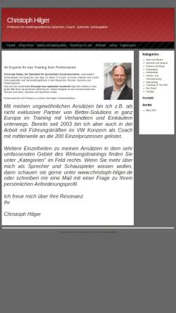 Vorschau der mobilen Webseite hilger-christoph.de, Christoph Hilger