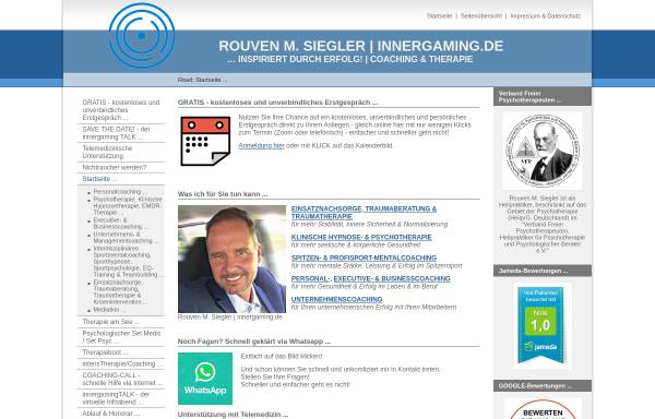 Vorschau von www.innergaming.de, Siegler Consulting & More