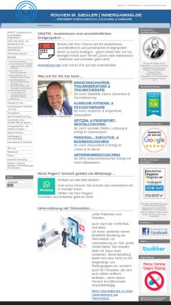 Vorschau der mobilen Webseite www.innergaming.de, Siegler Consulting & More