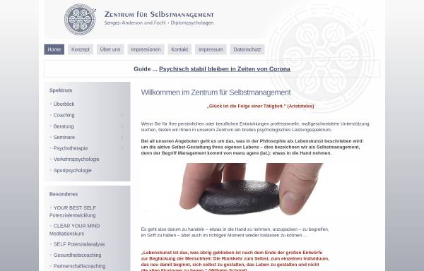 Vorschau von www.selbstmanagement-zentrum.de, Zentrum für Selbstmanagement
