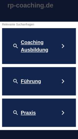 Vorschau der mobilen Webseite www.rp-coaching.de, RP-Coaching