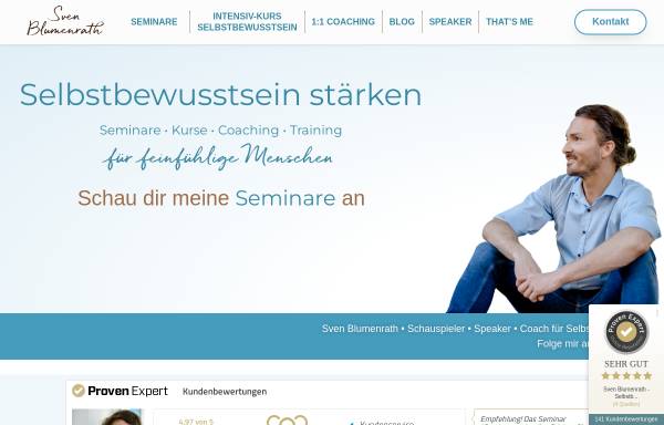 Vorschau von www.selbstbewusstsein-stärken.com, Selbstbewusstsein und Kommunikation - Sven Blumenrath