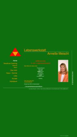 Vorschau der mobilen Webseite www.lebenswerkstatt.at, Lebenswerkstatt Annette Meischl