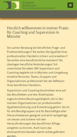 Vorschau der mobilen Webseite www.supervision-drescher.de, Coaching und Supervision