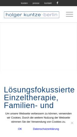 Vorschau der mobilen Webseite www.holgerkuntze.de, Holger Kuntze