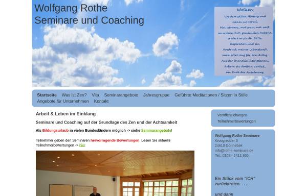 Vorschau von rothe-seminare.de, Wolfgang Rothe Seminare