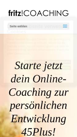 Vorschau der mobilen Webseite www.fritzcoaching.de, Hannelore Fritz - Fritz!Coaching