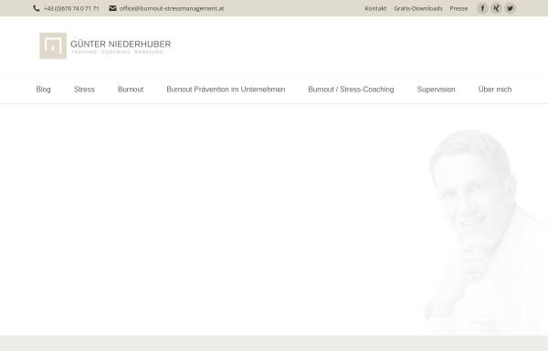 Vorschau von burnout-stressmanagement.at, Günter Niederhuber