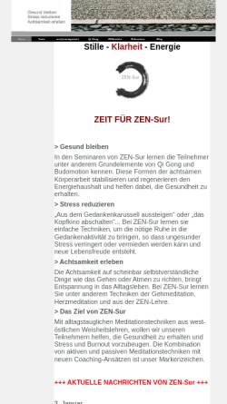 Vorschau der mobilen Webseite zen-sur.de, Zen-Sur