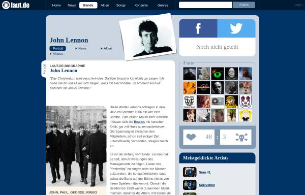 Vorschau von www.laut.de, laut.de John Lennon