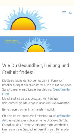 Vorschau der mobilen Webseite www.bernhard-becker.de, Der mit der Seele flüstert
