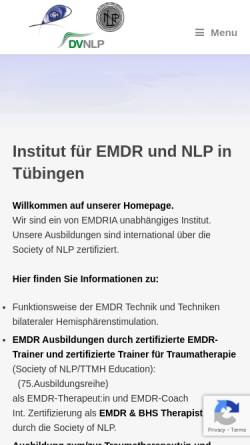 Vorschau der mobilen Webseite emdr-nlp.de, Andrea Höppner und Peter Gerecke