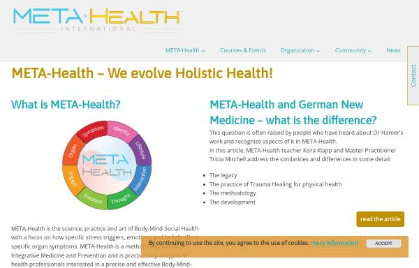 Vorschau von www.metamedicine.info, Meta Health