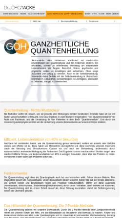 Vorschau der mobilen Webseite www.joergtacke.de, Ganzheitliche Quantenheilung