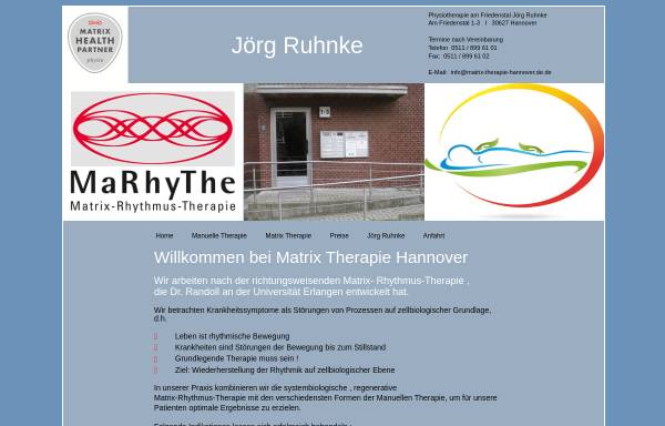 Vorschau von www.matrix-therapie-hannover.de, Matrix Therapie Hannover