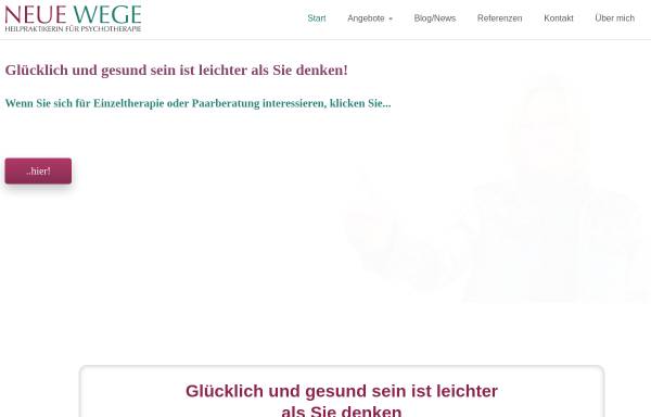 Vorschau von www.psychotherapie-coaching-luebeck.de, Neue Wege - Marion Döscher