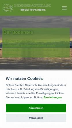 Vorschau der mobilen Webseite www.gesund-am-bodensee.de, Monika Grießer, Heilpraktikerin