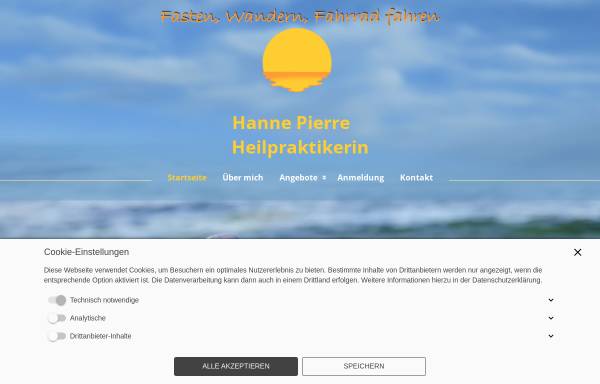 Vorschau von www.fasten-wandern-radfahren.de, Hanne Pierre Fastenwandern und Radfahren
