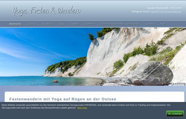 Vorschau von www.yoga-fastenwandern.de, Dr. phil. Maya Fassmann - Yoga und Fastenwandern