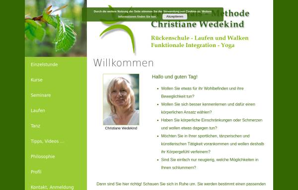 Vorschau von www.feldenkrais-wedekind.de, Christiane Wedekind