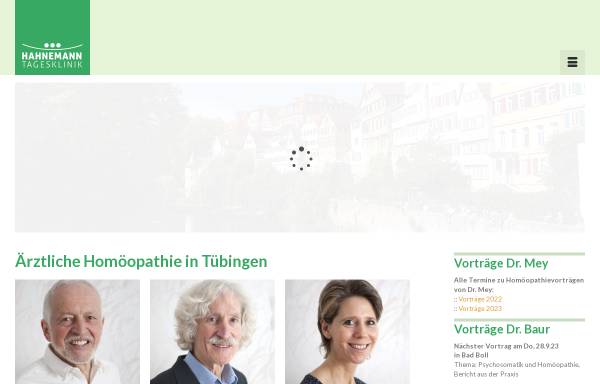 Vorschau von www.hahnemann-klinik-tuebingen.de, Hahnemann-TagesKlinik