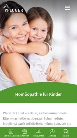 Vorschau der mobilen Webseite www.homoeopathie-rund-ums-kind.de, Homöopathie rund ums Kind