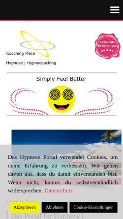 Vorschau der mobilen Webseite www.coaching-place.de, Coaching Place