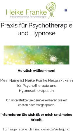 Vorschau der mobilen Webseite www.franke-heike.de, Heike Franke