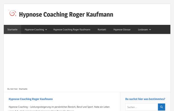 Hypnose-Coaching Roger Kaufmann