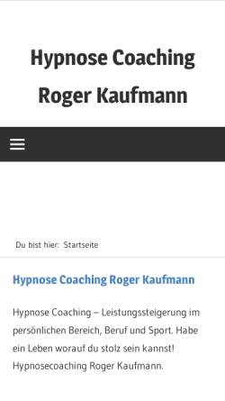 Vorschau der mobilen Webseite www.hypnosecoaching.ch, Hypnose-Coaching Roger Kaufmann
