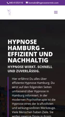 Vorschau der mobilen Webseite hypnosetermin.com, Stin-Niels Musche