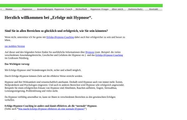 Vorschau von www.erfolge-durch-hypnose.de, Erfolgs-Hypnose-Coach Manfred G. Dörsch