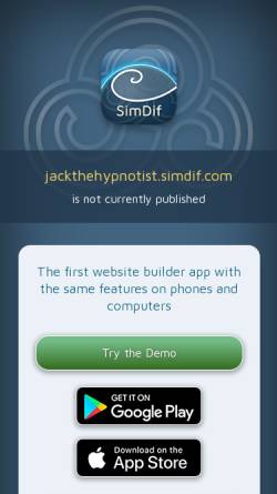 Vorschau der mobilen Webseite jackthehypnotist.simdif.com, Dr. Hans Lang