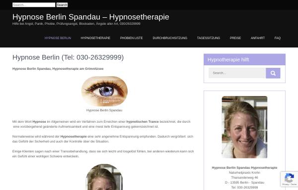 Vorschau von hypnosekrohn.de, Hypnose und Augendiagnose - Naturheilpraxis Krohn