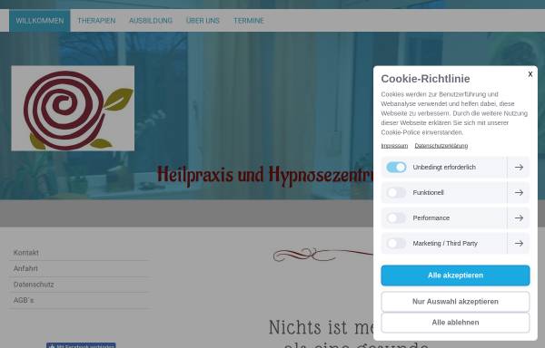 Vorschau von heilpraxis-hypnosezentrum.de, Heilpraxis und Hypnosezentrum Dresden