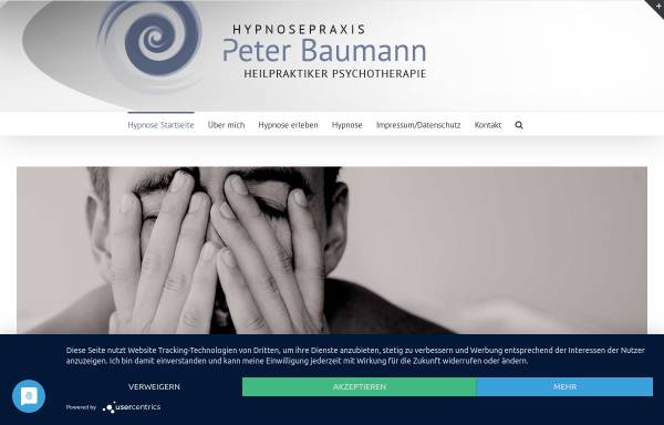 Vorschau von www.hypnosepraxis-baumann.de, Hypnosepraxis Peter Baumann