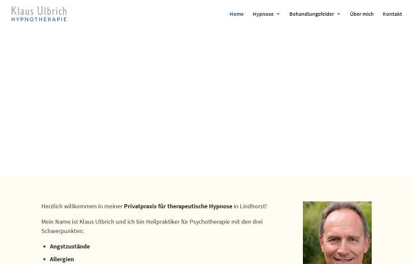 Vorschau von ganzheitliche-hypnotherapie.de, Klaus Ulbrich Hypnotherapie