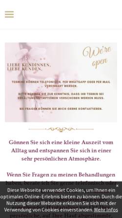 Vorschau der mobilen Webseite www.kosmetik-ludwigshafen.de, Hypnose, Lebensberatung, Wellness-Massagen