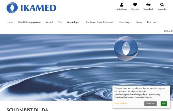 Vorschau von www.ikamed.ch, IKAMED Institut für Kinesiologie in Zürich