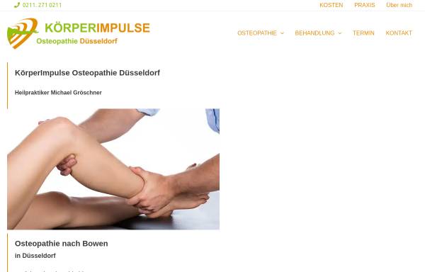 Vorschau von praxis-koerperimpulse.de, Körperimpulse Osteopathie Düsseldorf