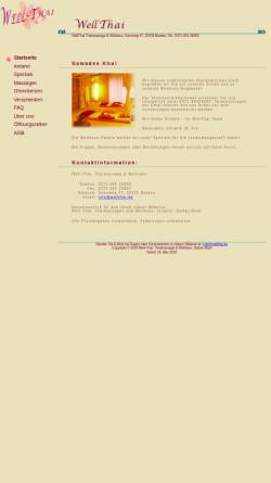 Vorschau der mobilen Webseite www.well-thai.de, WellThai Thaimassage und Wellness