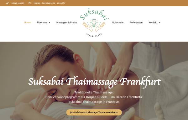 Vorschau von www.thaimassagefrankfurt.de, Suksabai Thai-Massage
